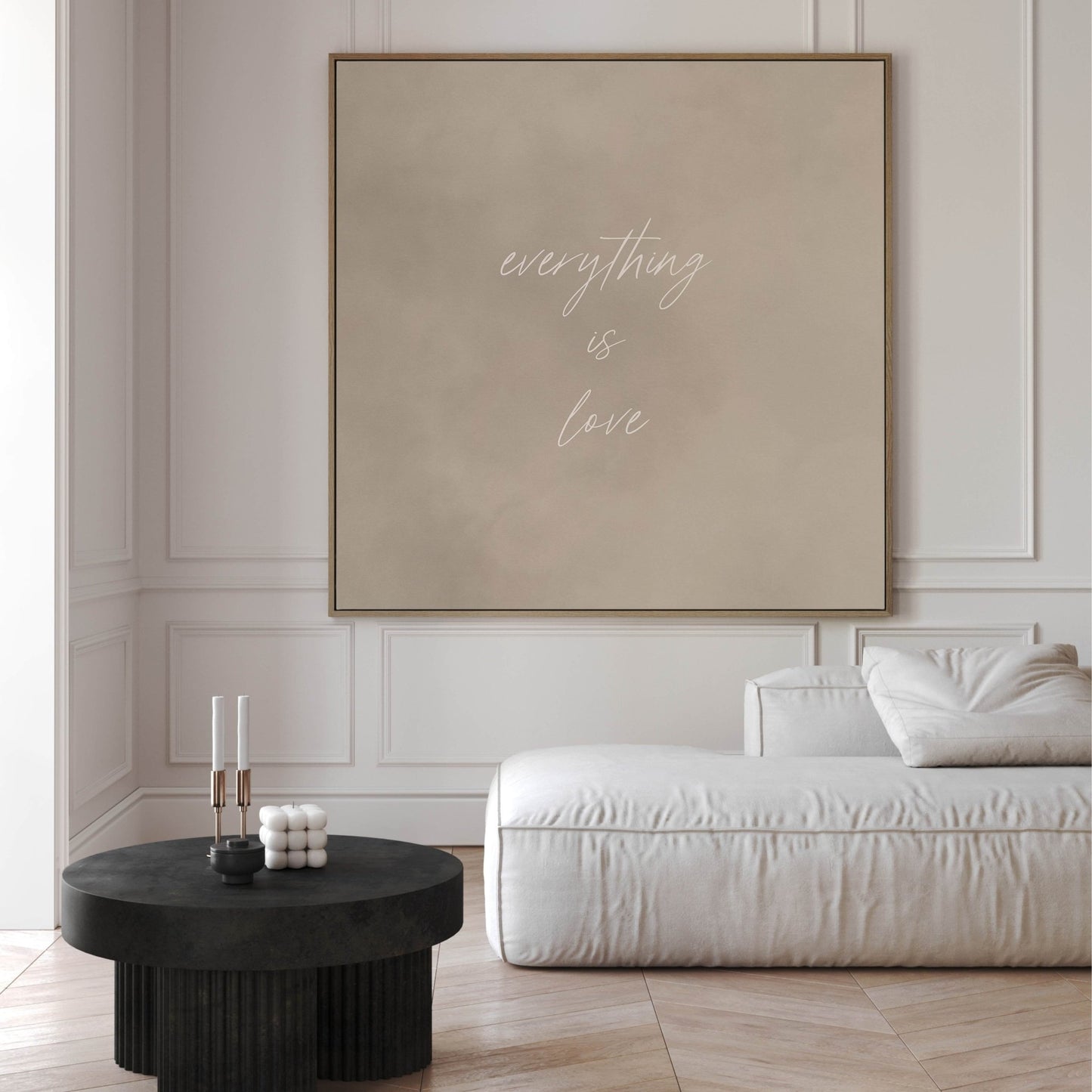 Everything is Love - Square Framed Canvas - AureousHome