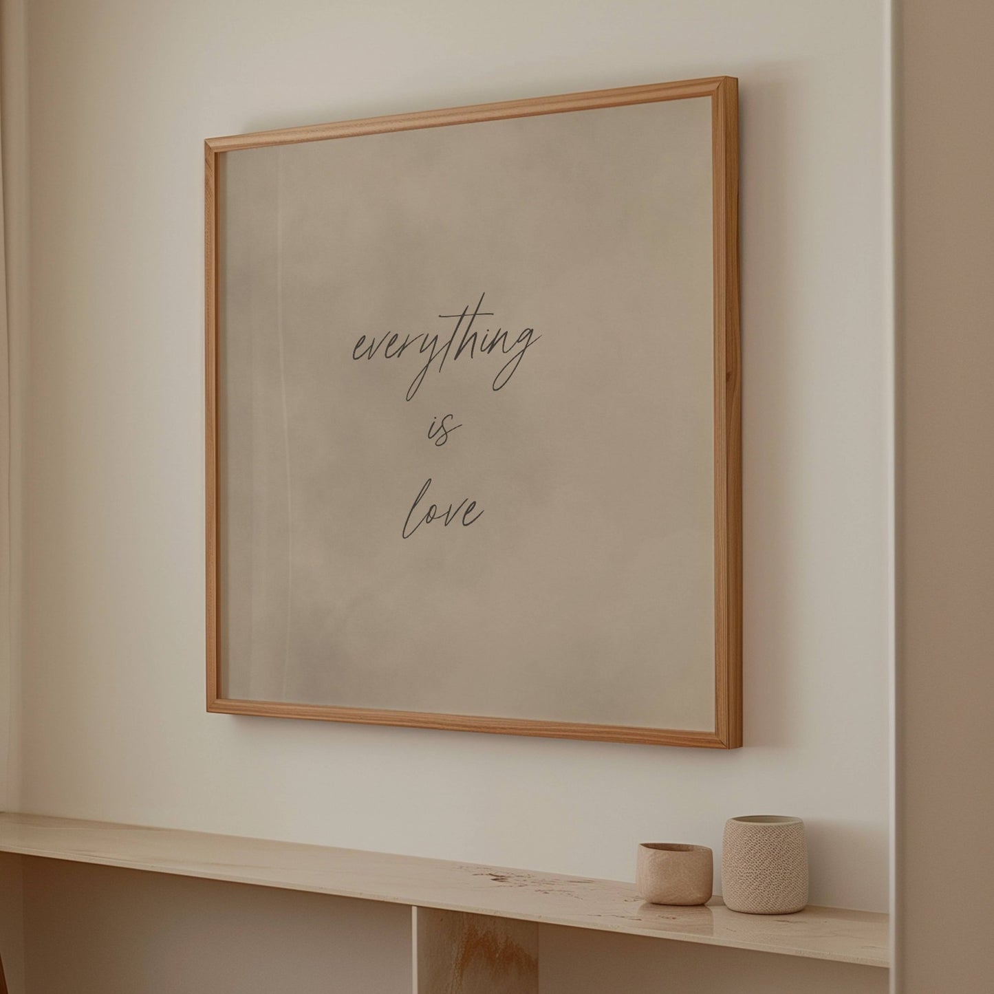 Everything is Love - Square / Neutral - AureousHome