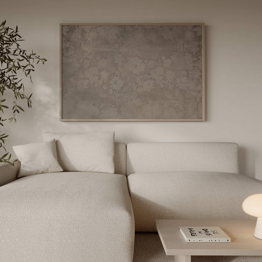 Faded Framed Canvas - Sepia - AureousHome