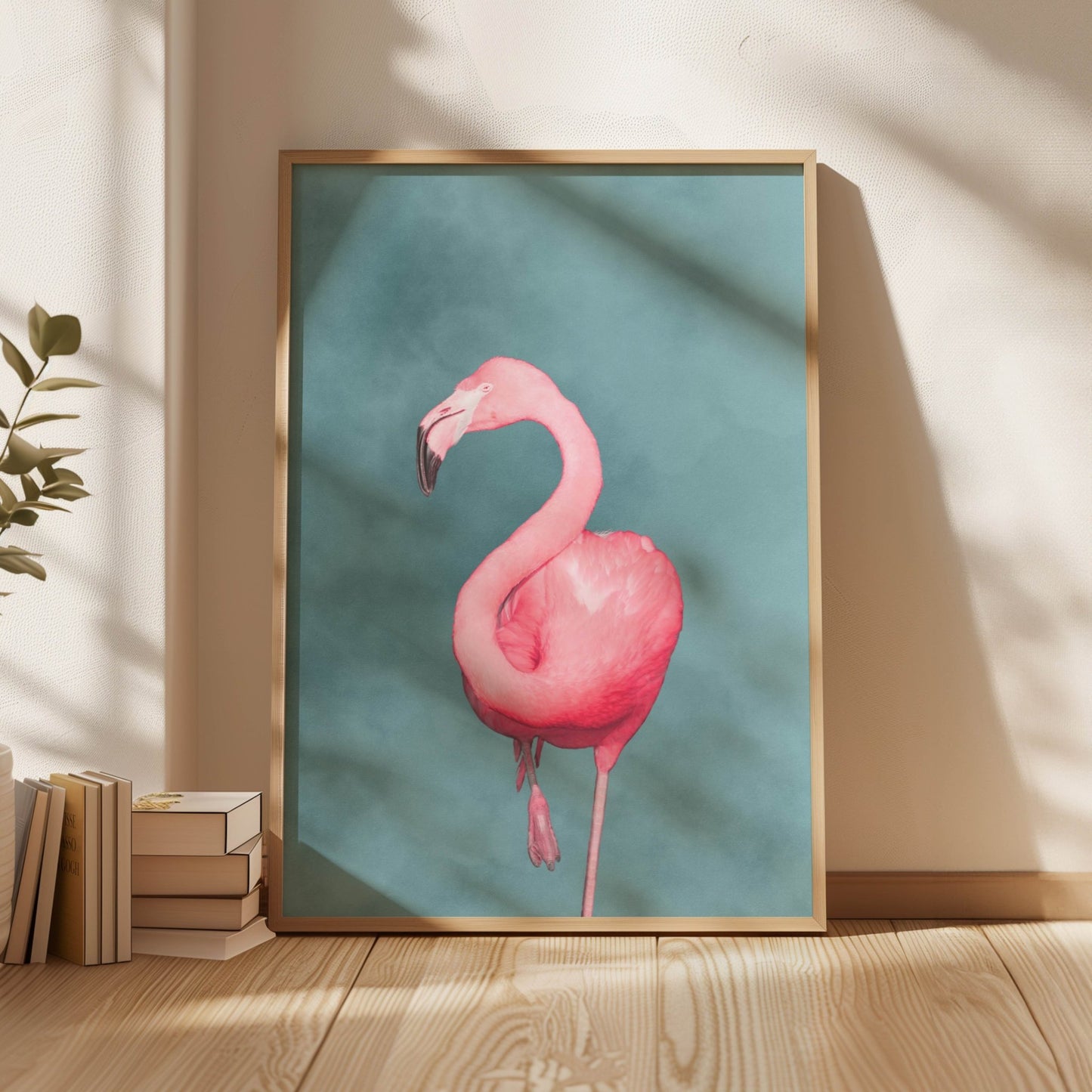 Flamingo - Sky Blue / Pink - AureousHome