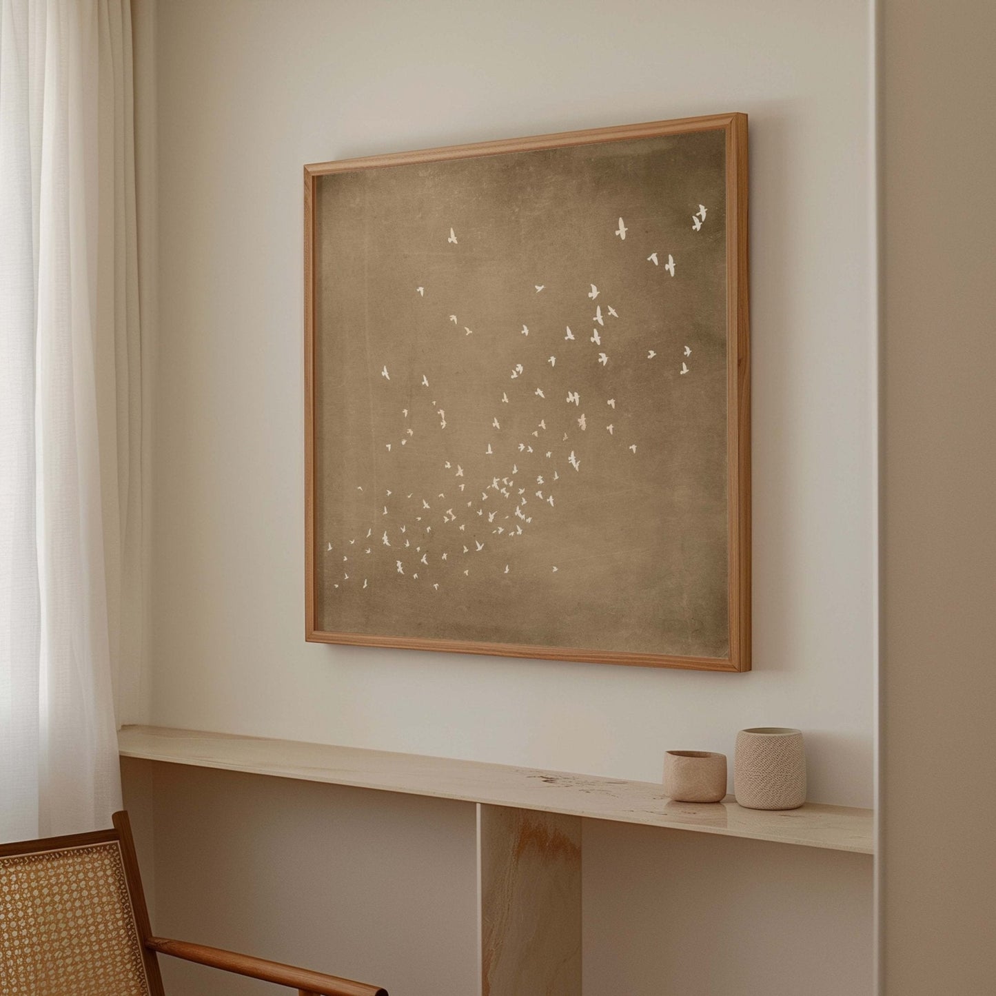 Flock - Fawn / Square - AureousHome