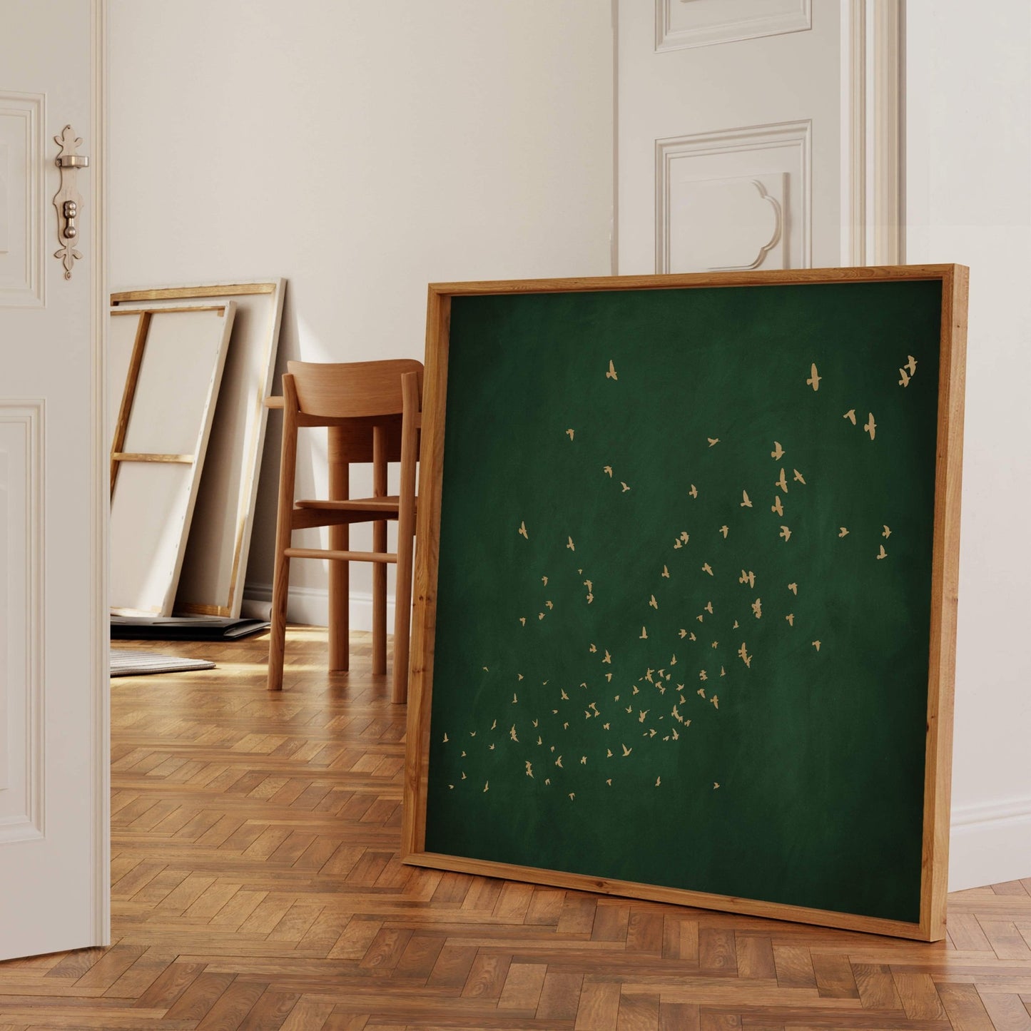 Flock - Square / Emerald - AureousHome