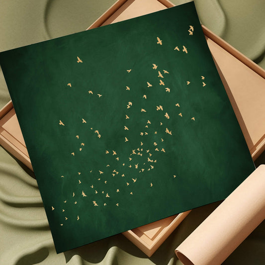 Flock - Square / Emerald - AureousHome