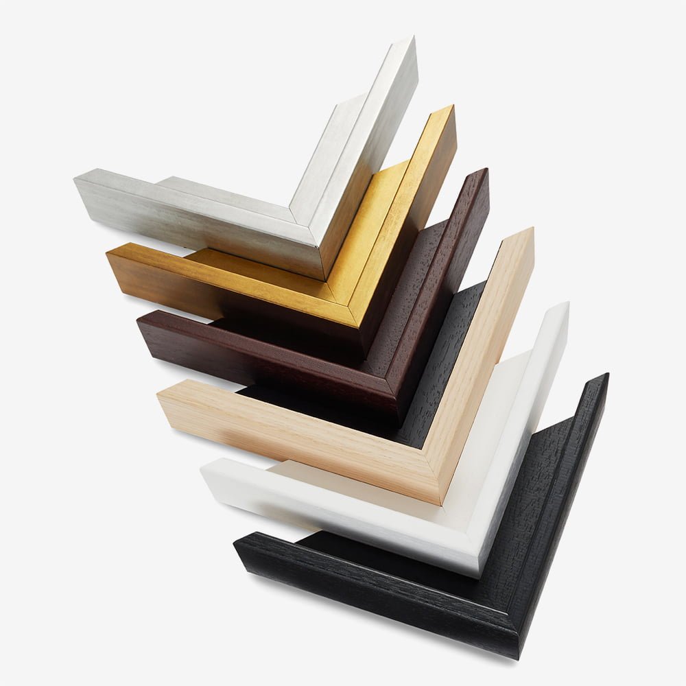 Flock Square Framed Canvas - Neutral - AureousHome