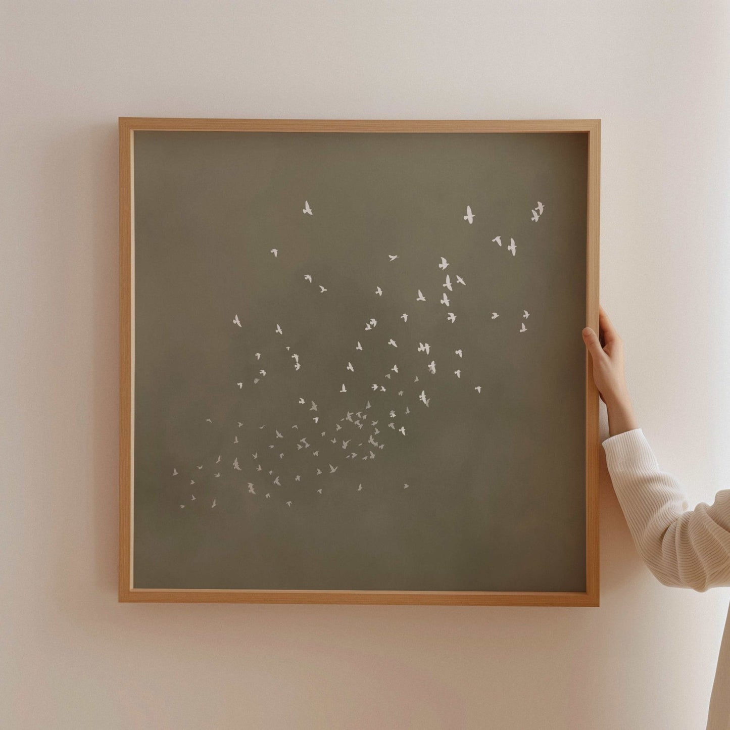 Flock - Square / Olive - AureousHome