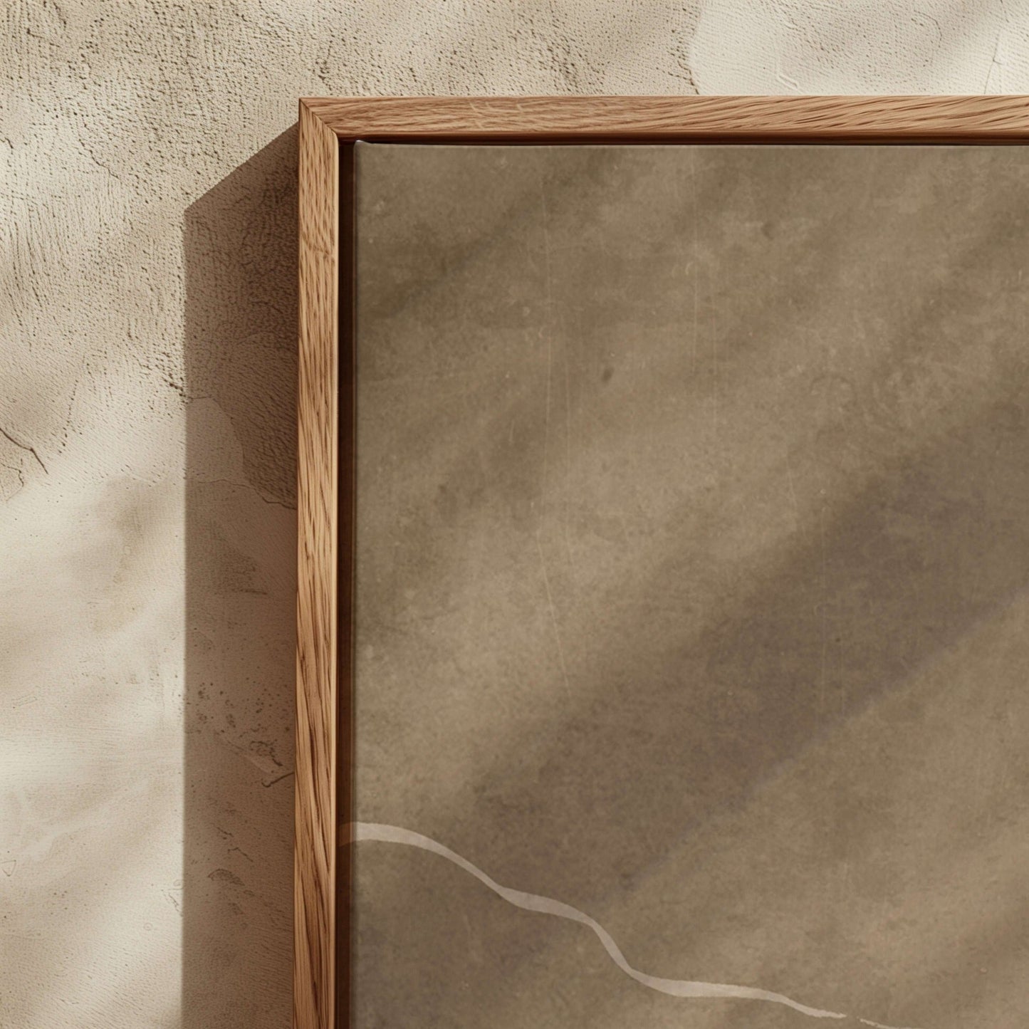 Flow Framed Canvas Duo - Tan - AureousHome