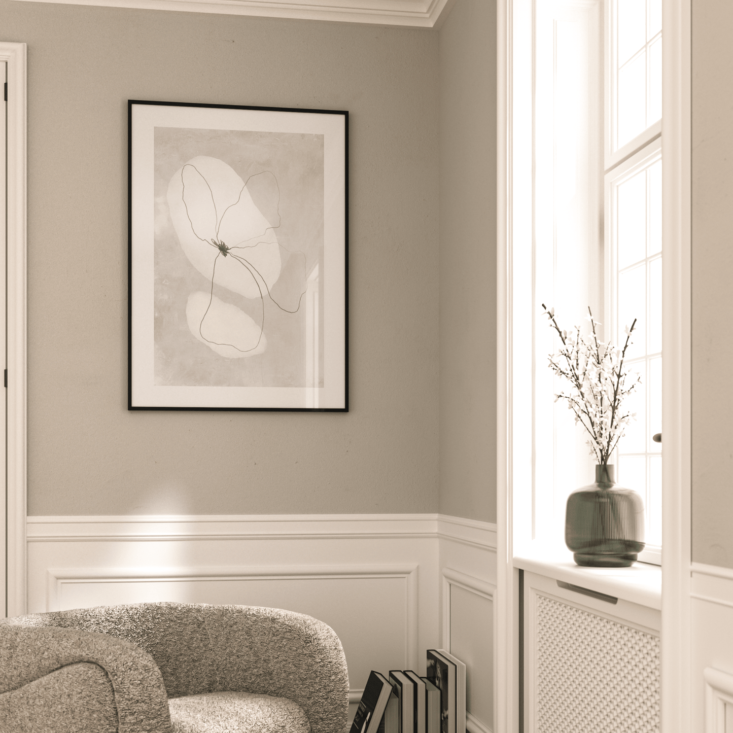 Flower Market Trio - Beige - AureousHome