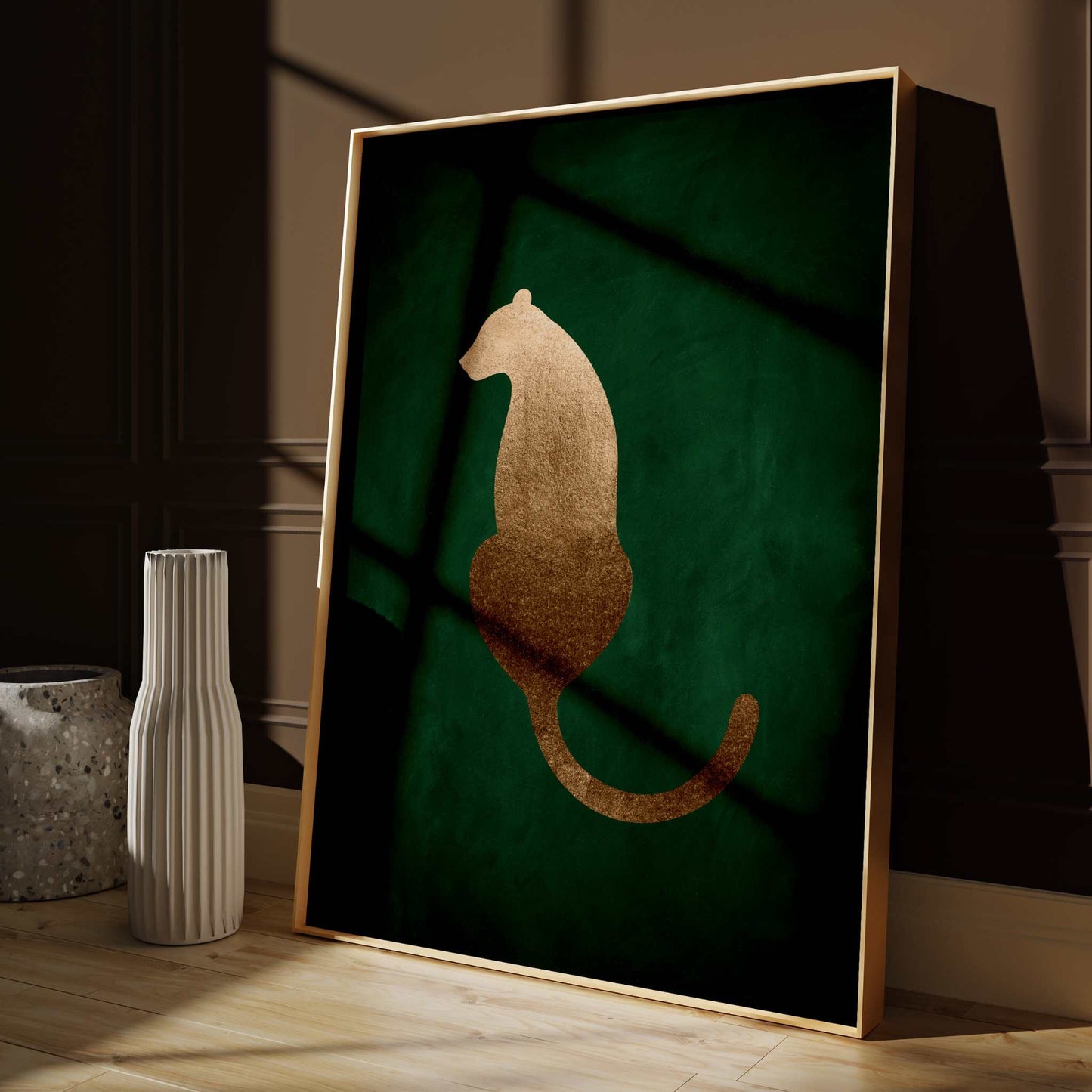 Gold Leopard - Emerald - AureousHome
