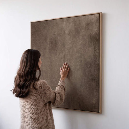 Grounded Square Framed Canvas Duo - AureousHome