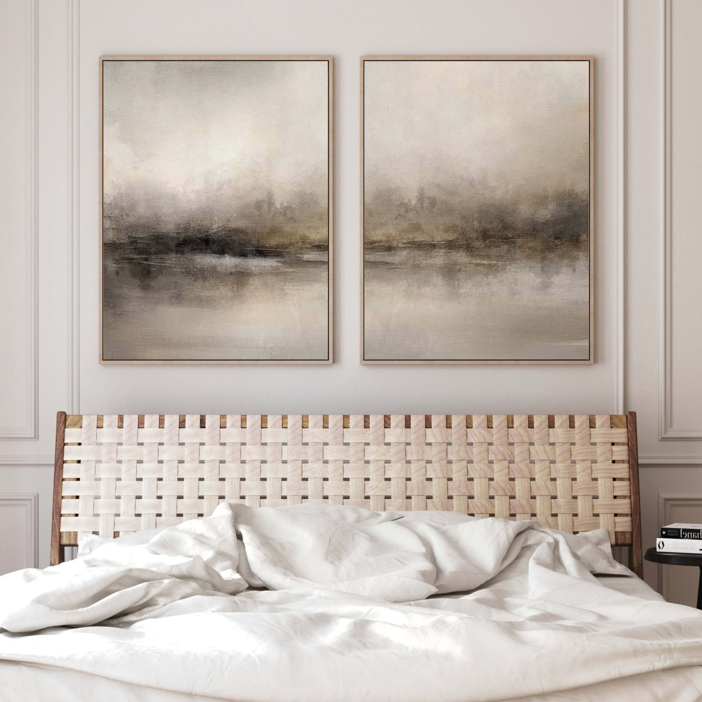 Haze Framed Canvas Duo - AureousHome