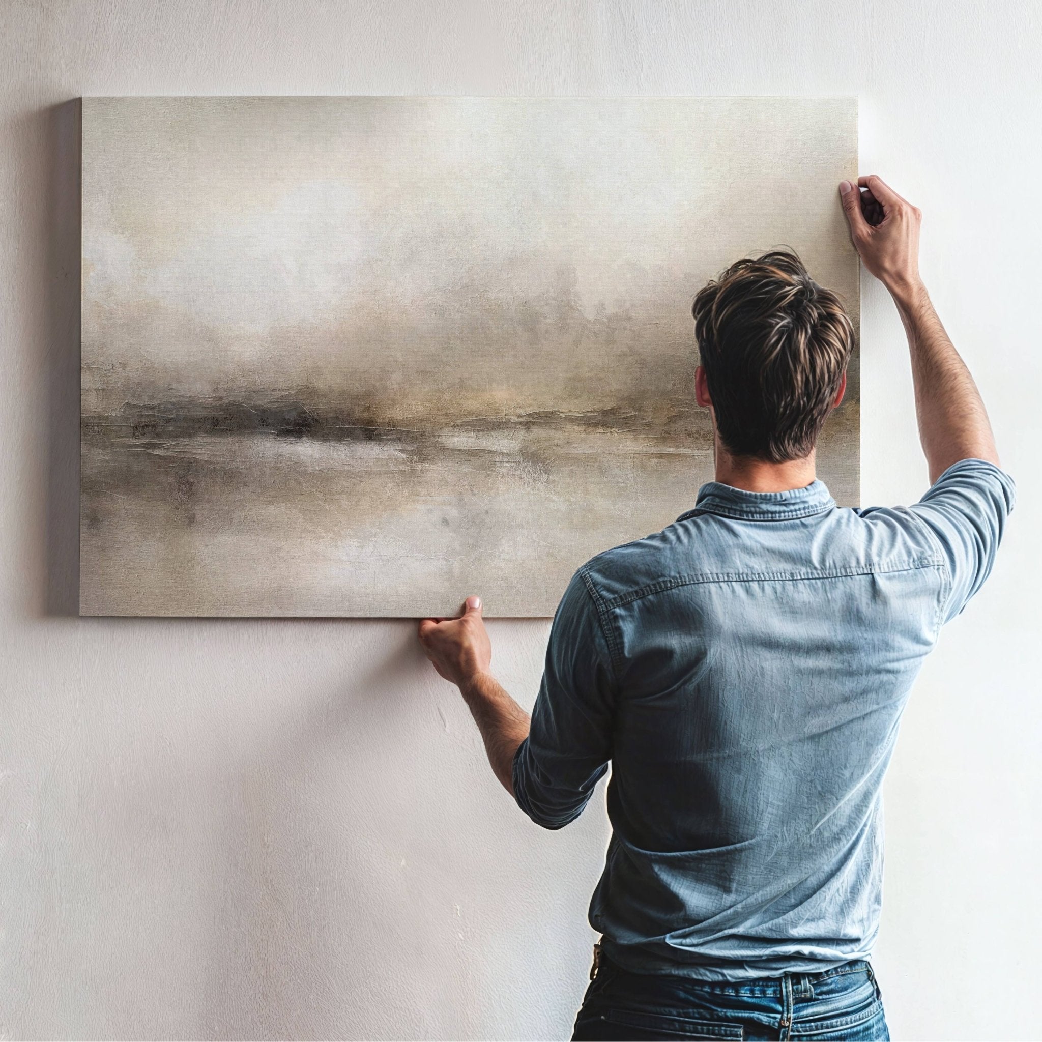 Haze Framed Canvas - Horizontal – AureousHome