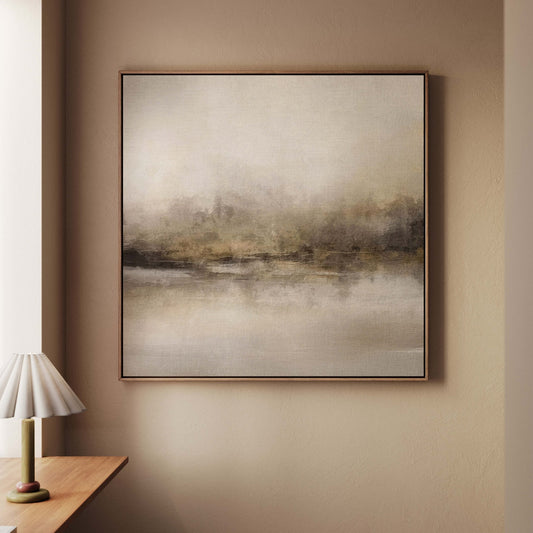 Haze II Square Framed Canvas - AureousHome