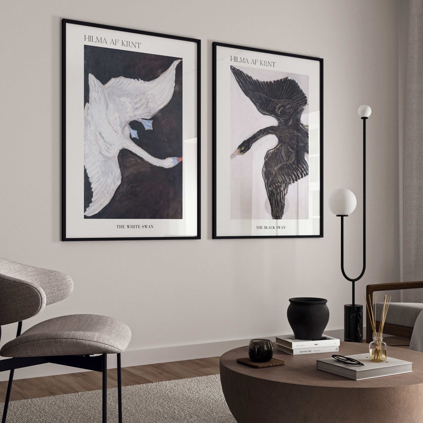 Hilma AF KLint Duo - The Swan No 1 - AureousHome