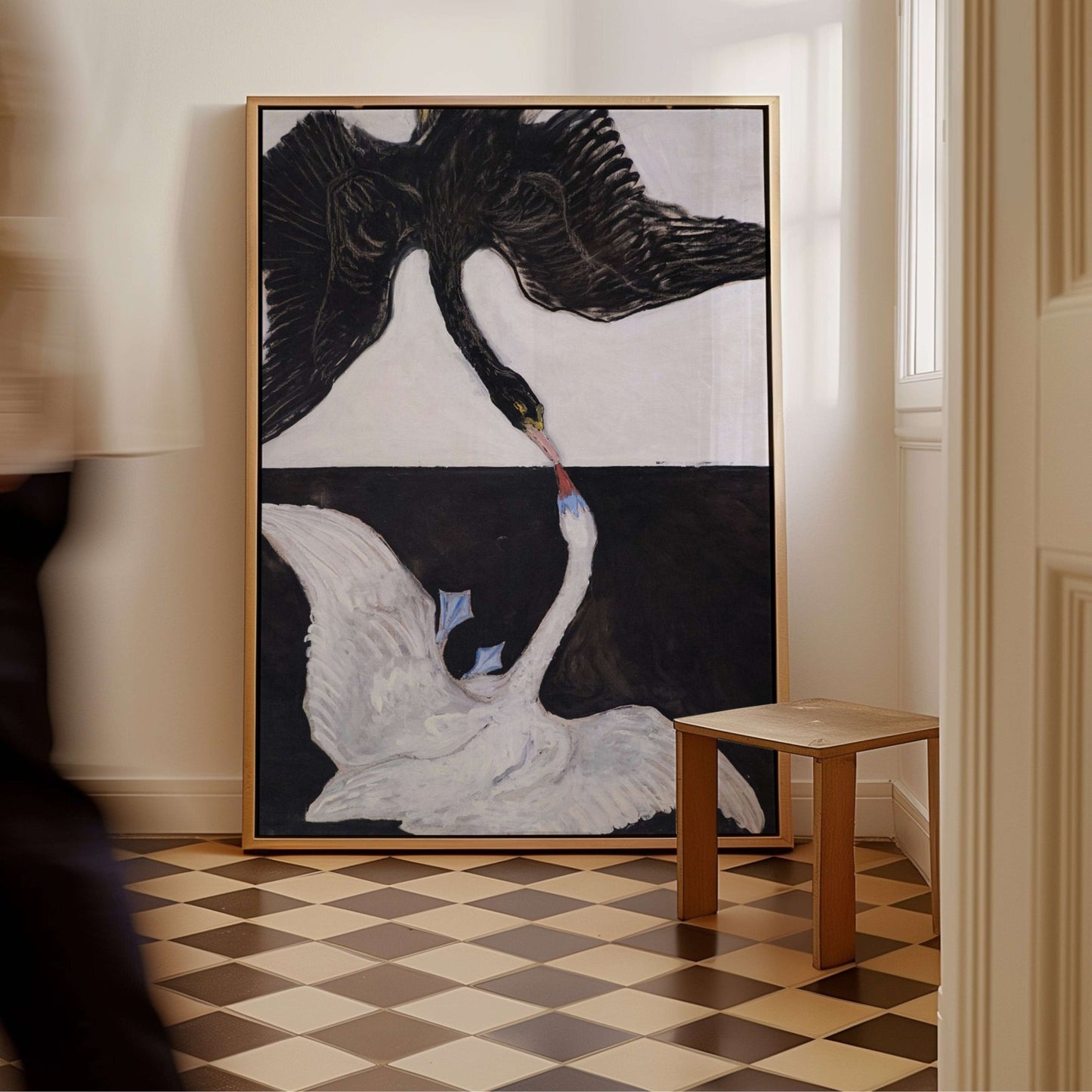 Hilma AF Klint The Swan Framed Canvas - AureousHome