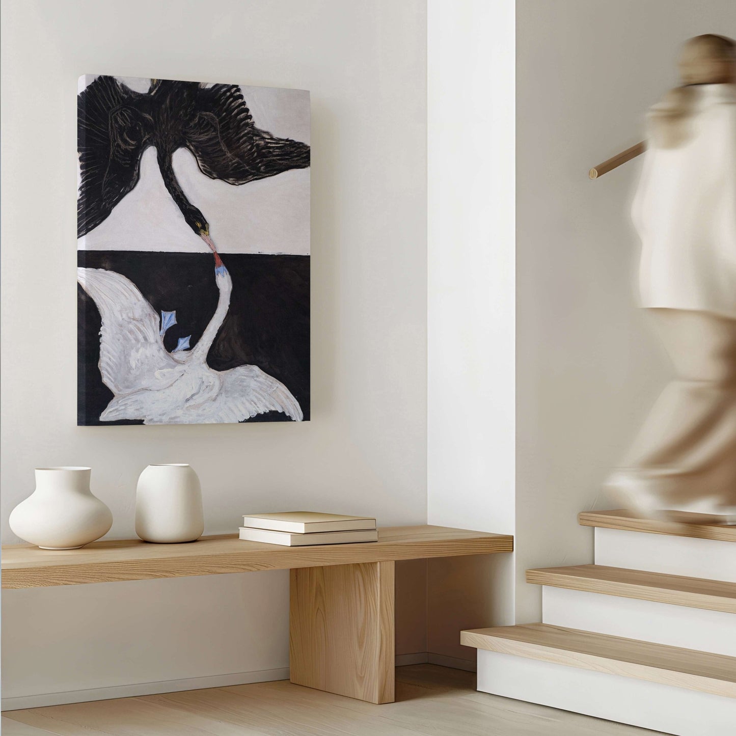 Hilma AF Klint The Swan Framed Canvas - AureousHome