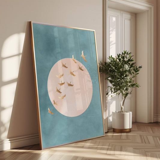 Hina - Sky Blue / Pink - AureousHome