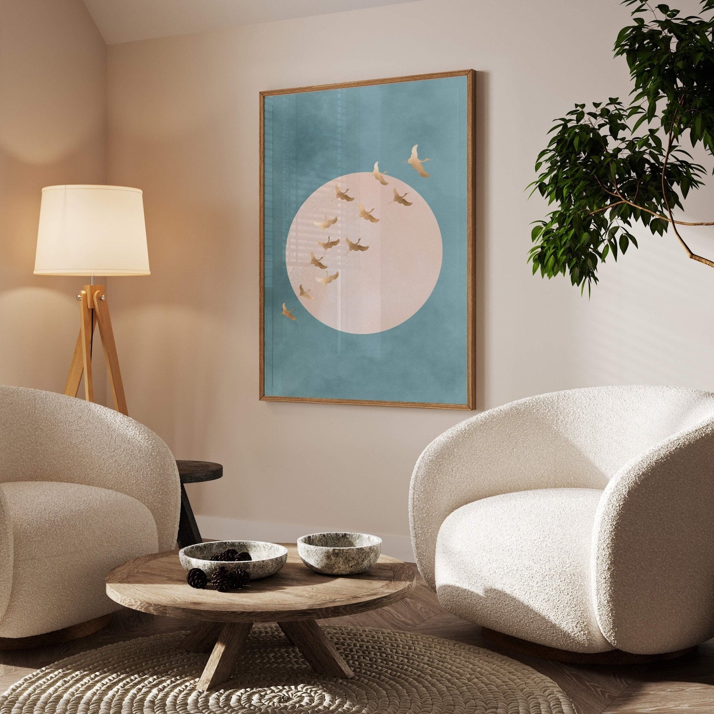 Hina - Sky Blue / Pink - AureousHome