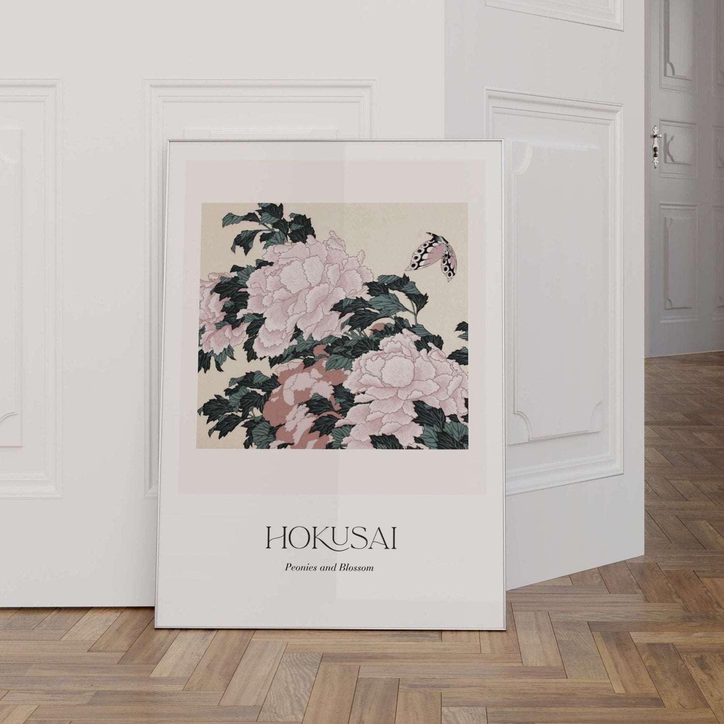 Hokusai - Peonies & Blossom - AureousHome