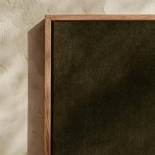 How Lucky Are We Framed Canvas - Earthy Green / Panoramic - AureousHome