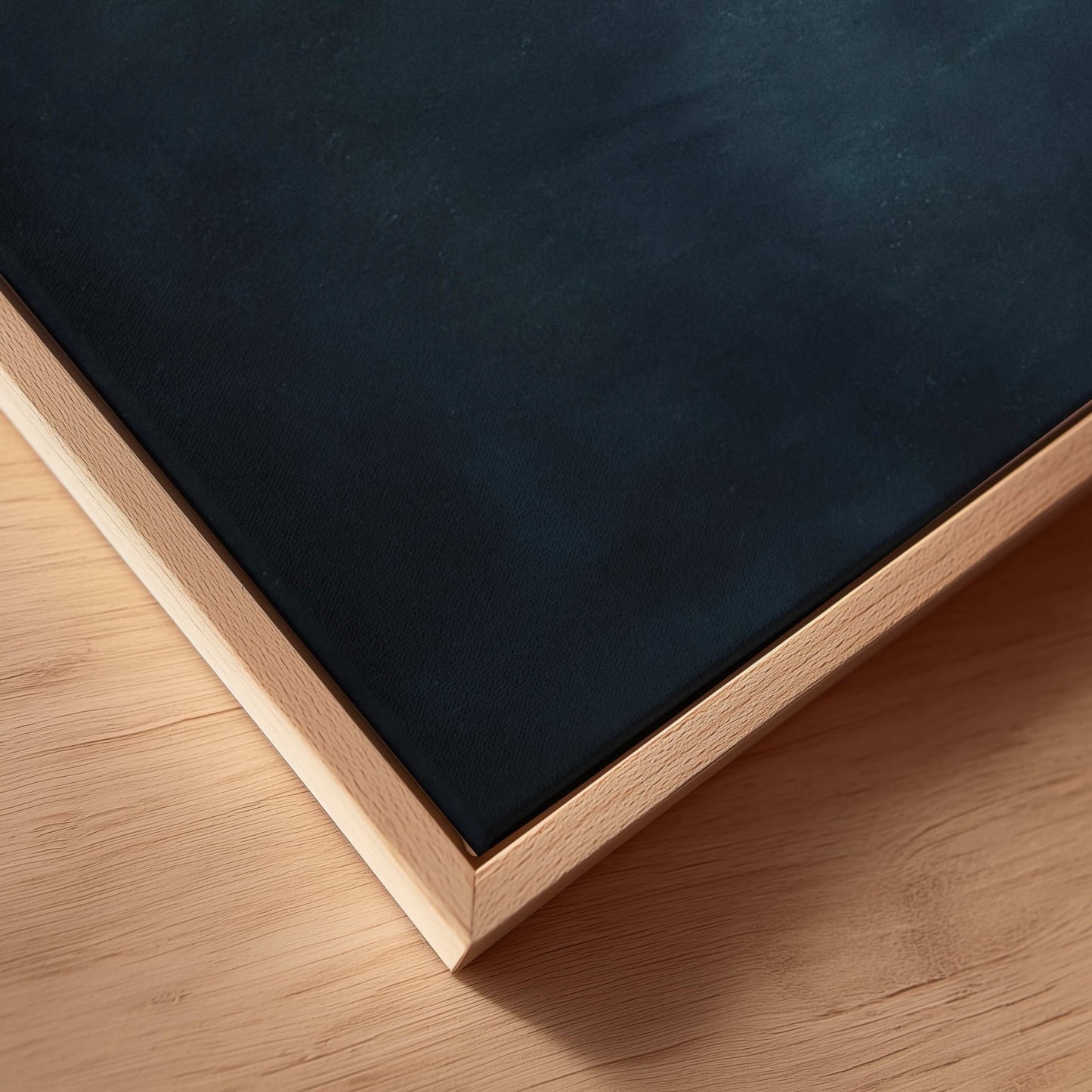 How Lucky Are We Framed Canvas - Vintage Blue / Horizontal - AureousHome