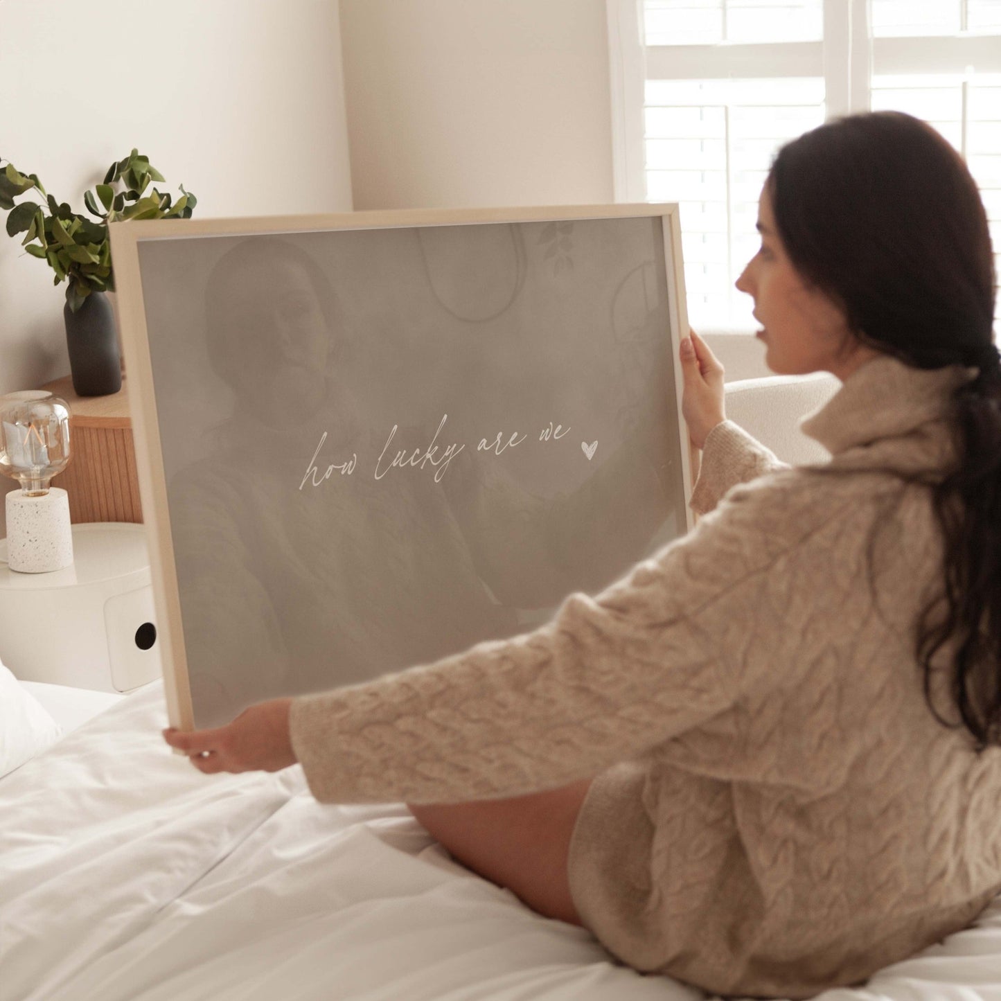 How Lucky Are We - Horizontal / Neutral - AureousHome