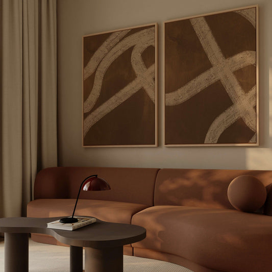 Hygge Framed Canvas Duo - AureousHome