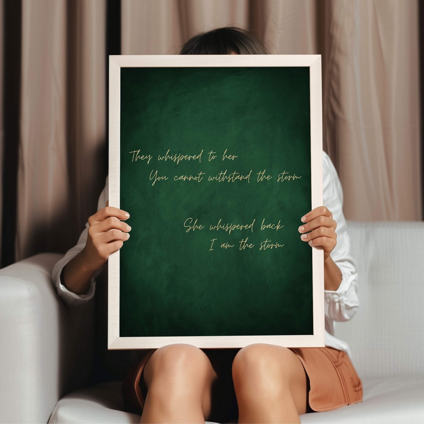 I am the Storm - Emerald / Gold - AureousHome