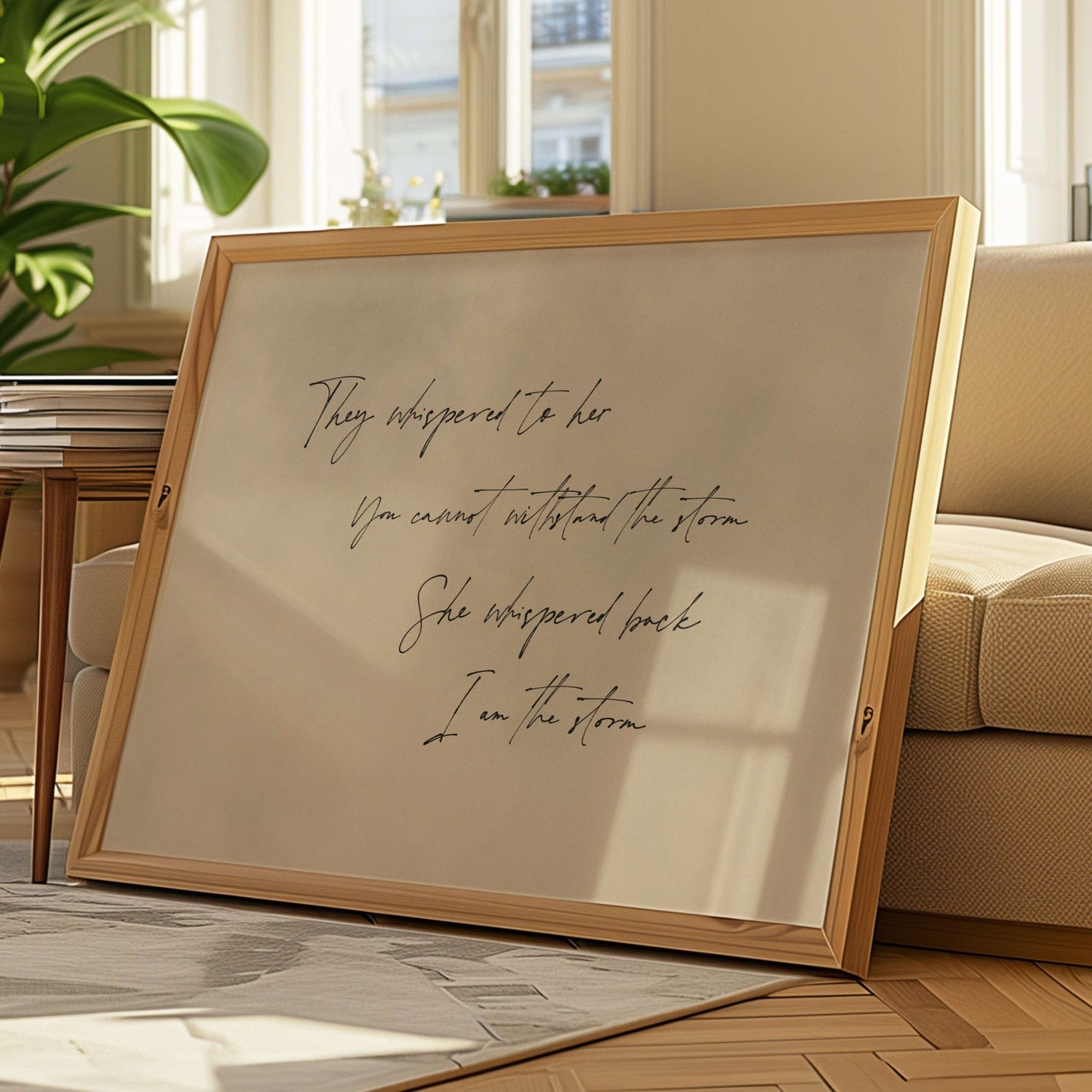 I am the Storm - Horizontal / Neutral - AureousHome