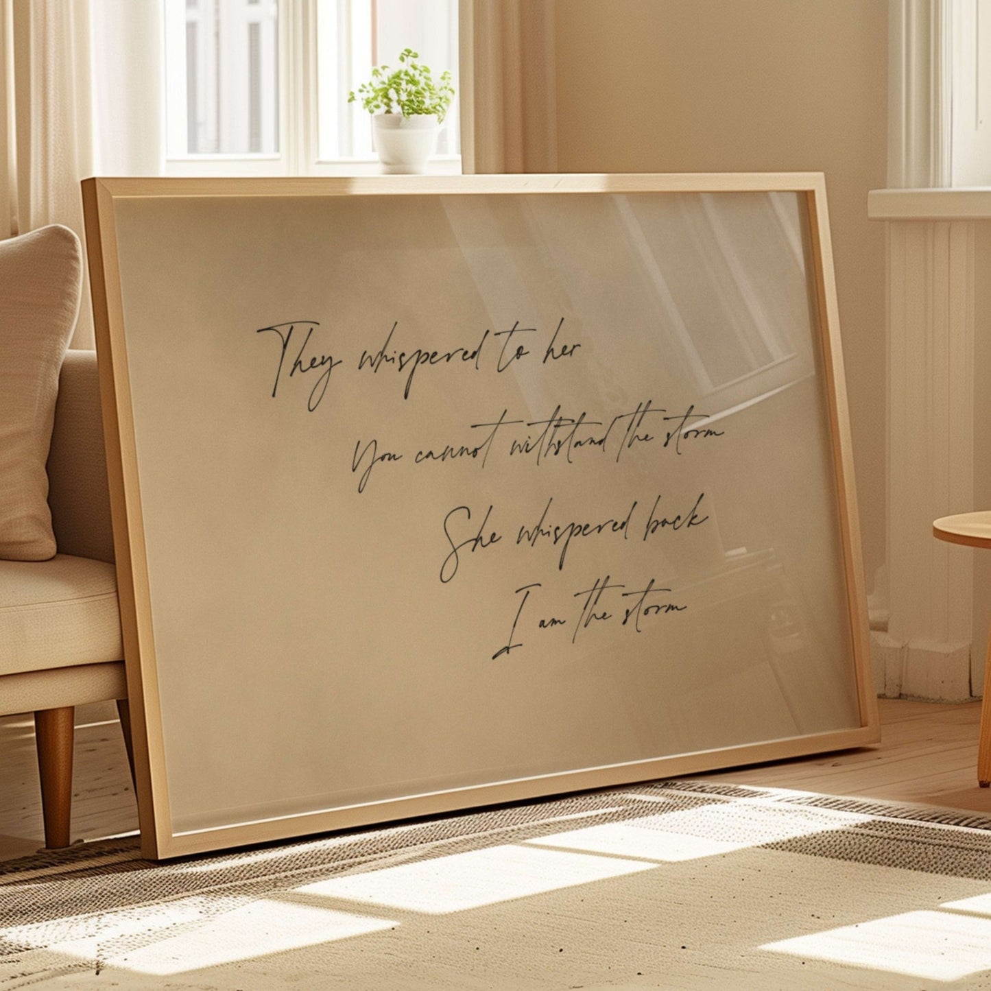 I am the Storm - Horizontal / Neutral - AureousHome