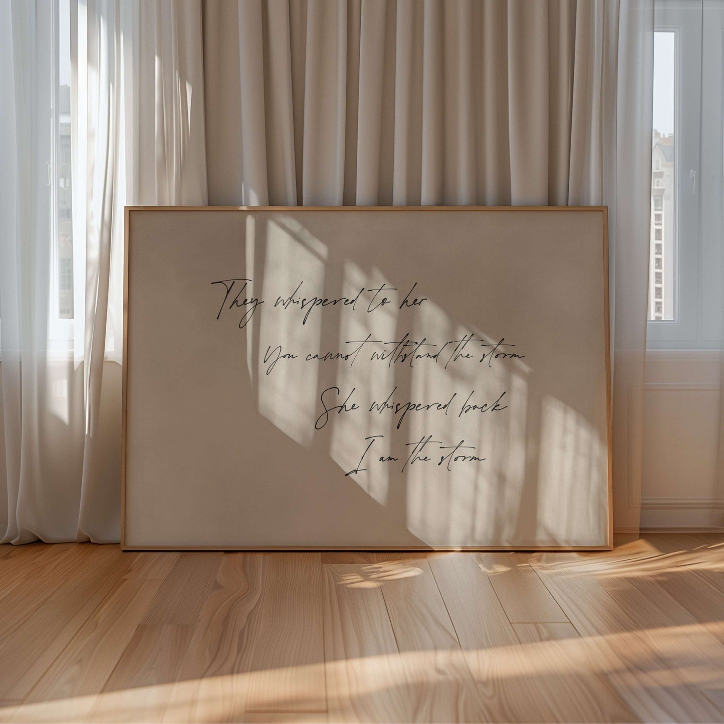 I am the Storm - Horizontal / Neutral - AureousHome