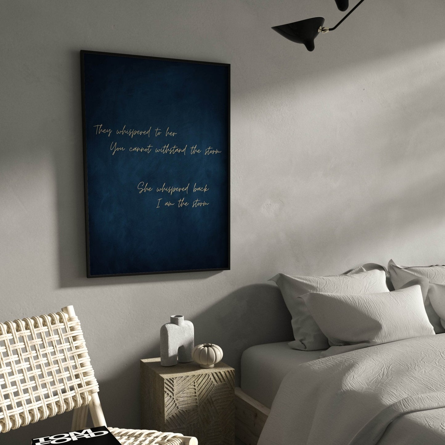 I am the Storm - Sapphire / Gold - AureousHome