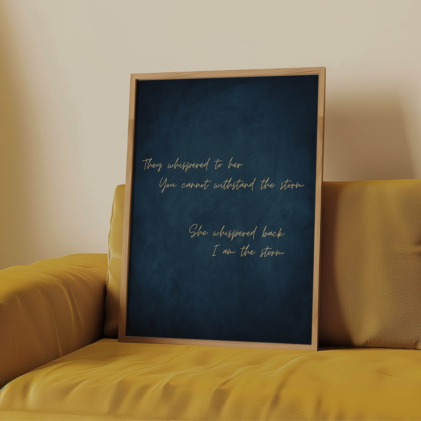 I am the Storm - Sapphire / Gold - AureousHome