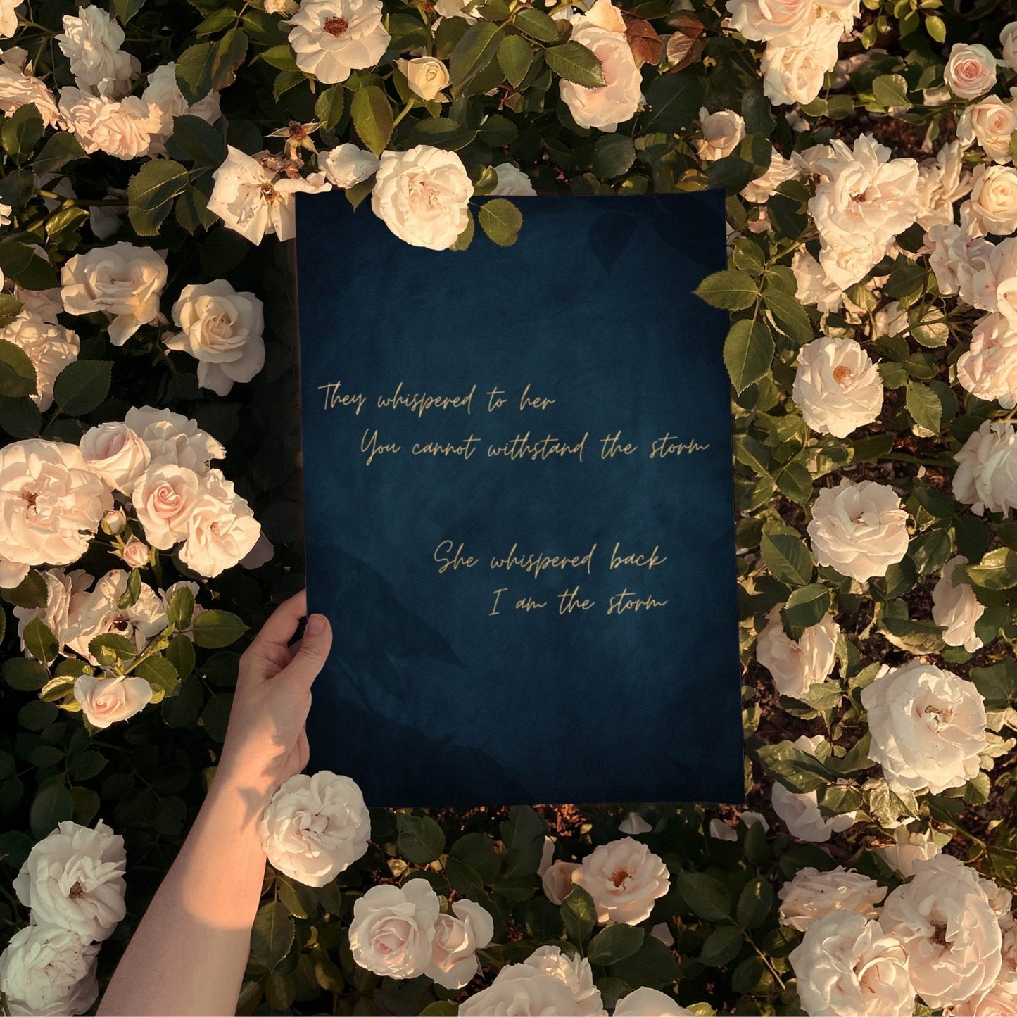 I am the Storm - Sapphire / Gold - AureousHome