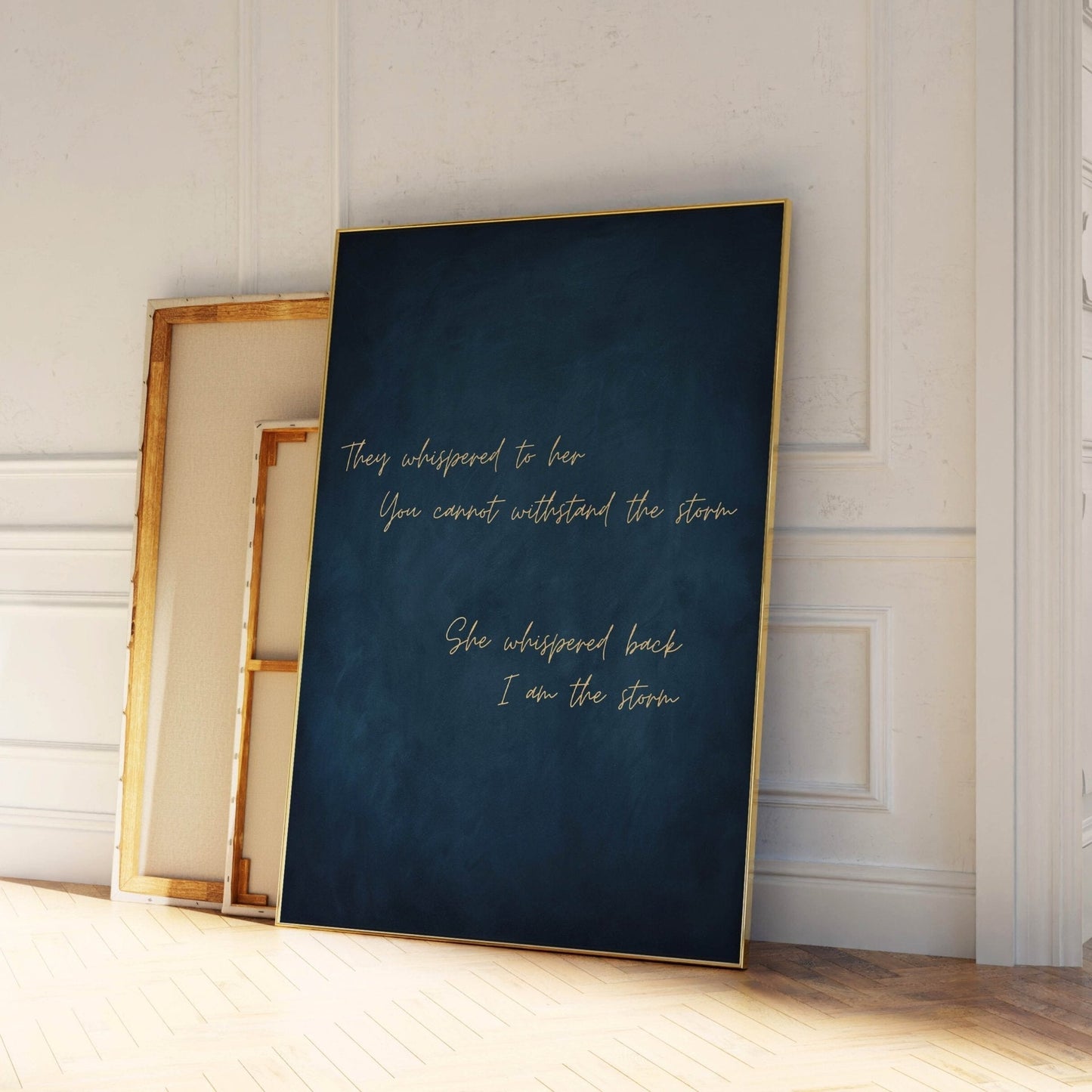 I am the Storm - Sapphire / Gold - AureousHome
