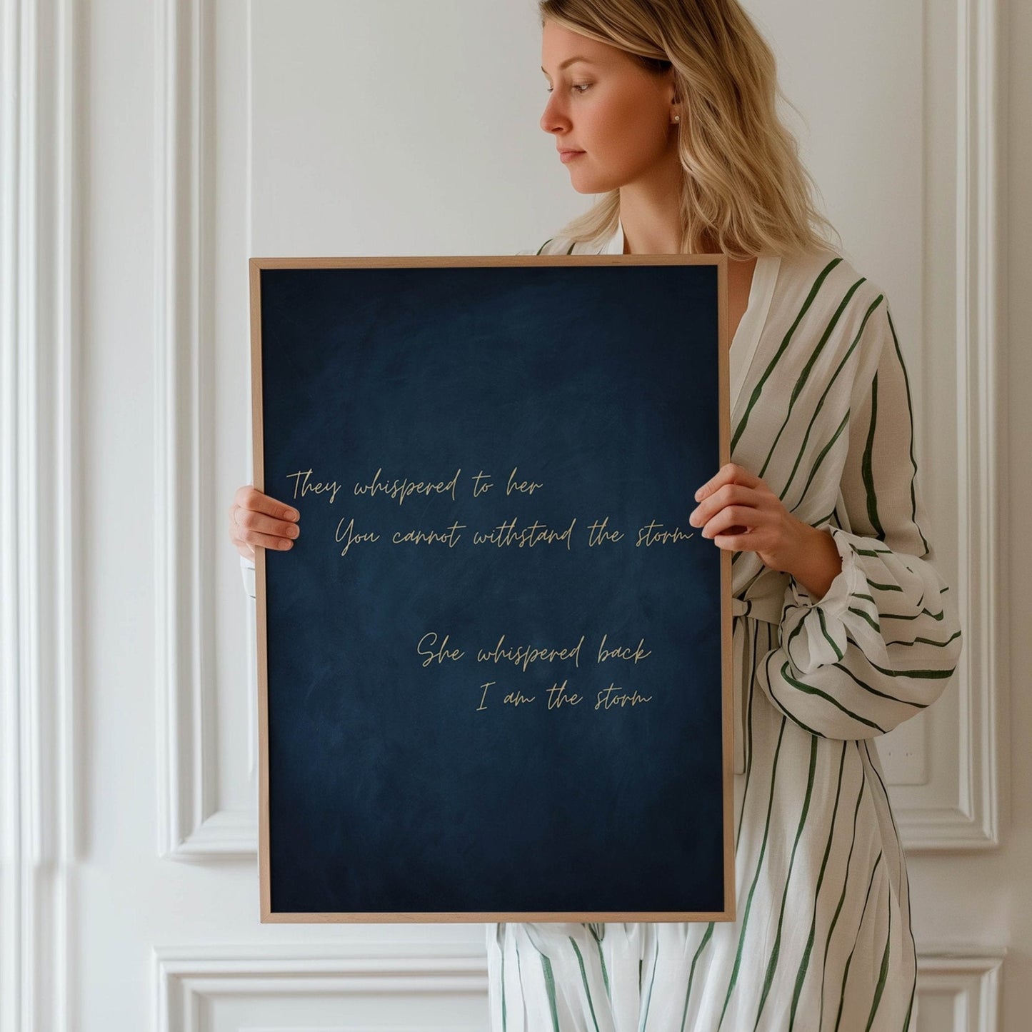 I am the Storm - Sapphire / Gold - AureousHome