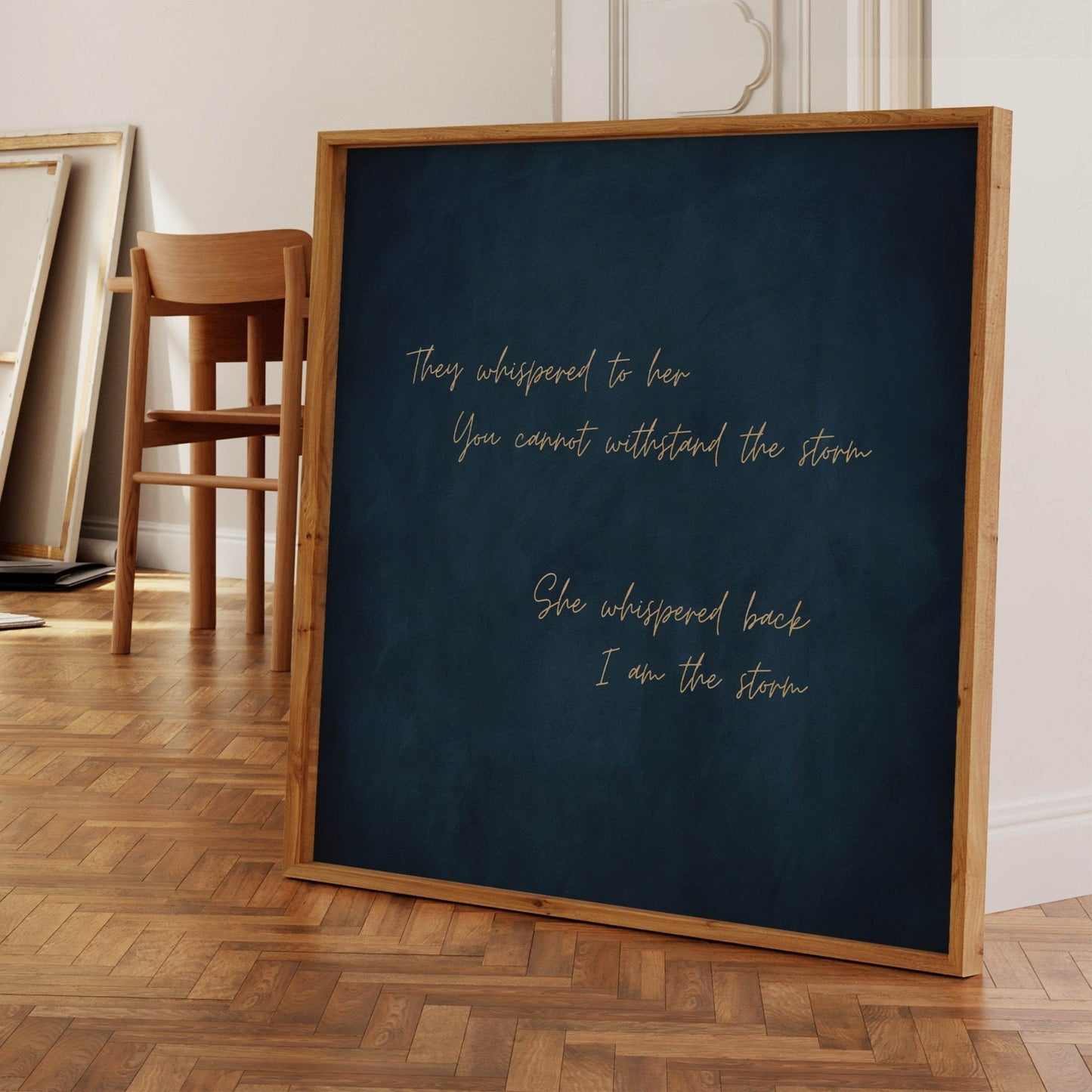 I am the Storm - Square / Sapphire - AureousHome