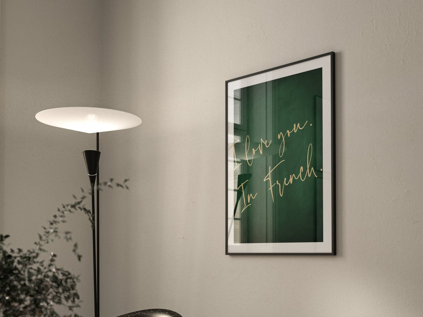 I Love You - Emerald / Gold - AureousHome