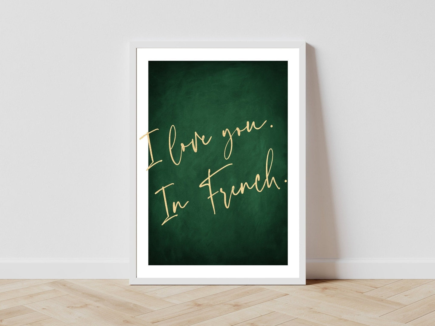 I Love You - Emerald / Gold - AureousHome