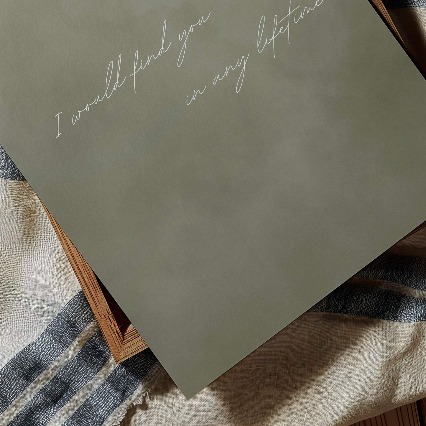 I Would Find you in Any Lifetime - Olive - AureousHome