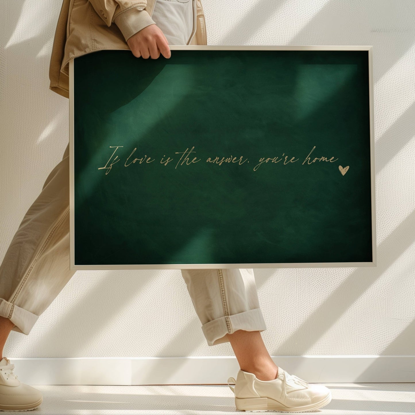 If Love is the Answer, You're Home - Horizontal / Emerald - AureousHome