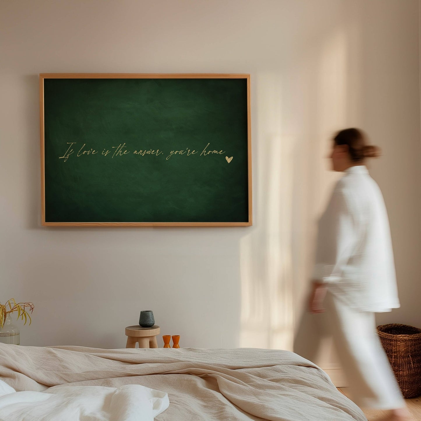 If Love is the Answer, You're Home - Horizontal / Emerald - AureousHome