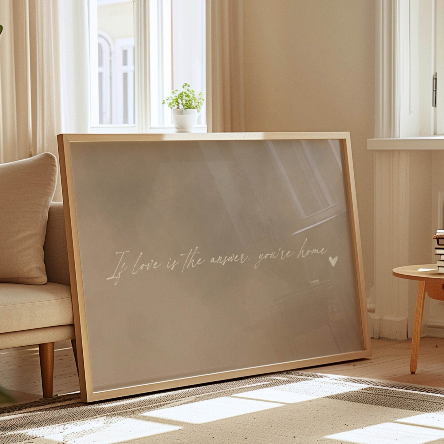 If Love is the Answer, You're Home - Horizontal / Neutral - AureousHome