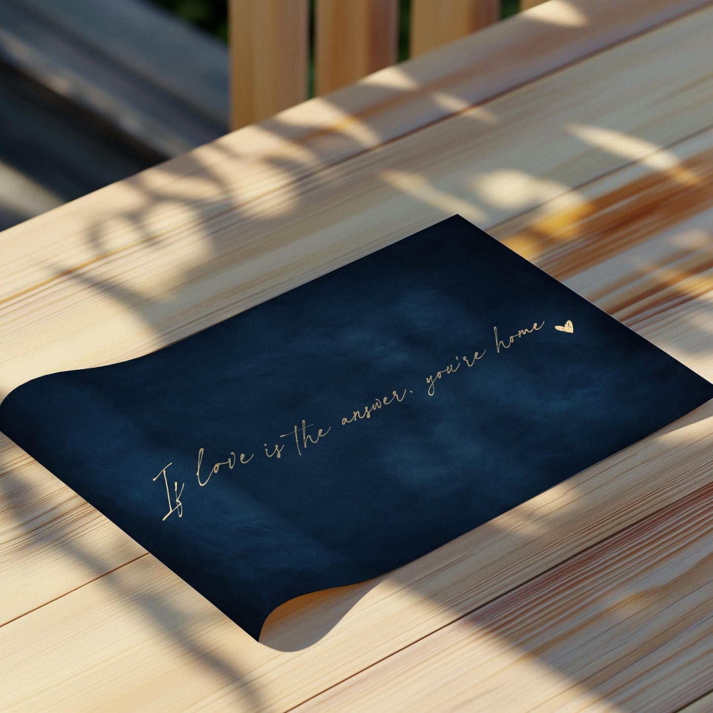 If Love is the Answer, You're Home - Horizontal / Sapphire - AureousHome