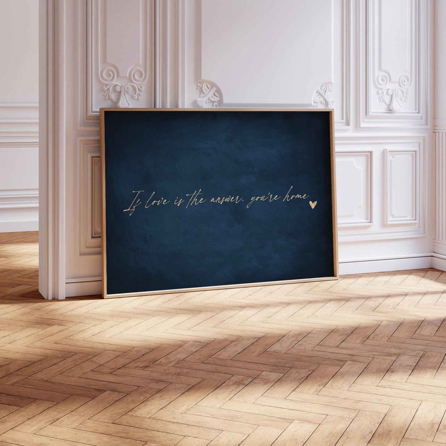 If Love is the Answer, You're Home - Horizontal / Sapphire - AureousHome