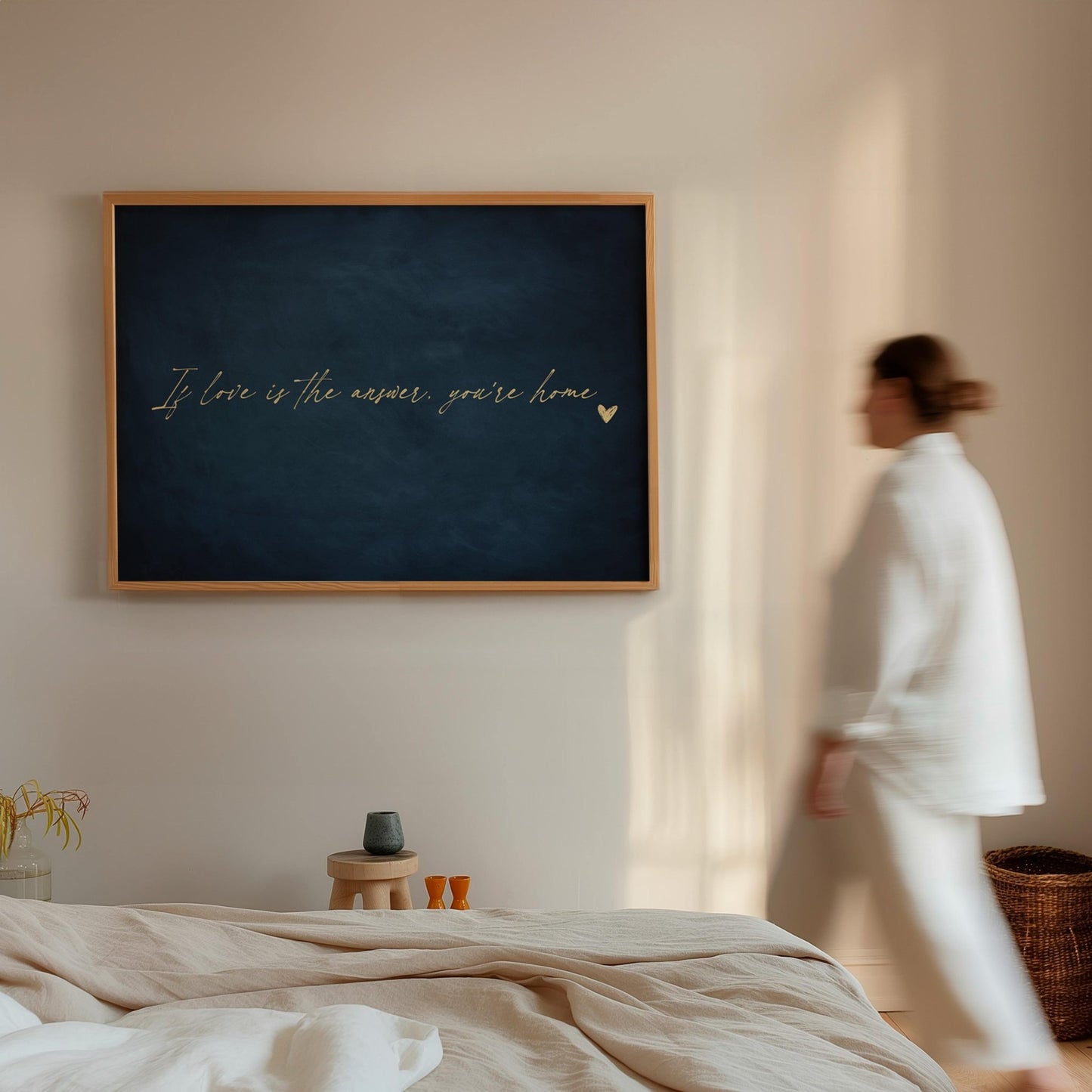 If Love is the Answer, You're Home - Horizontal / Sapphire - AureousHome