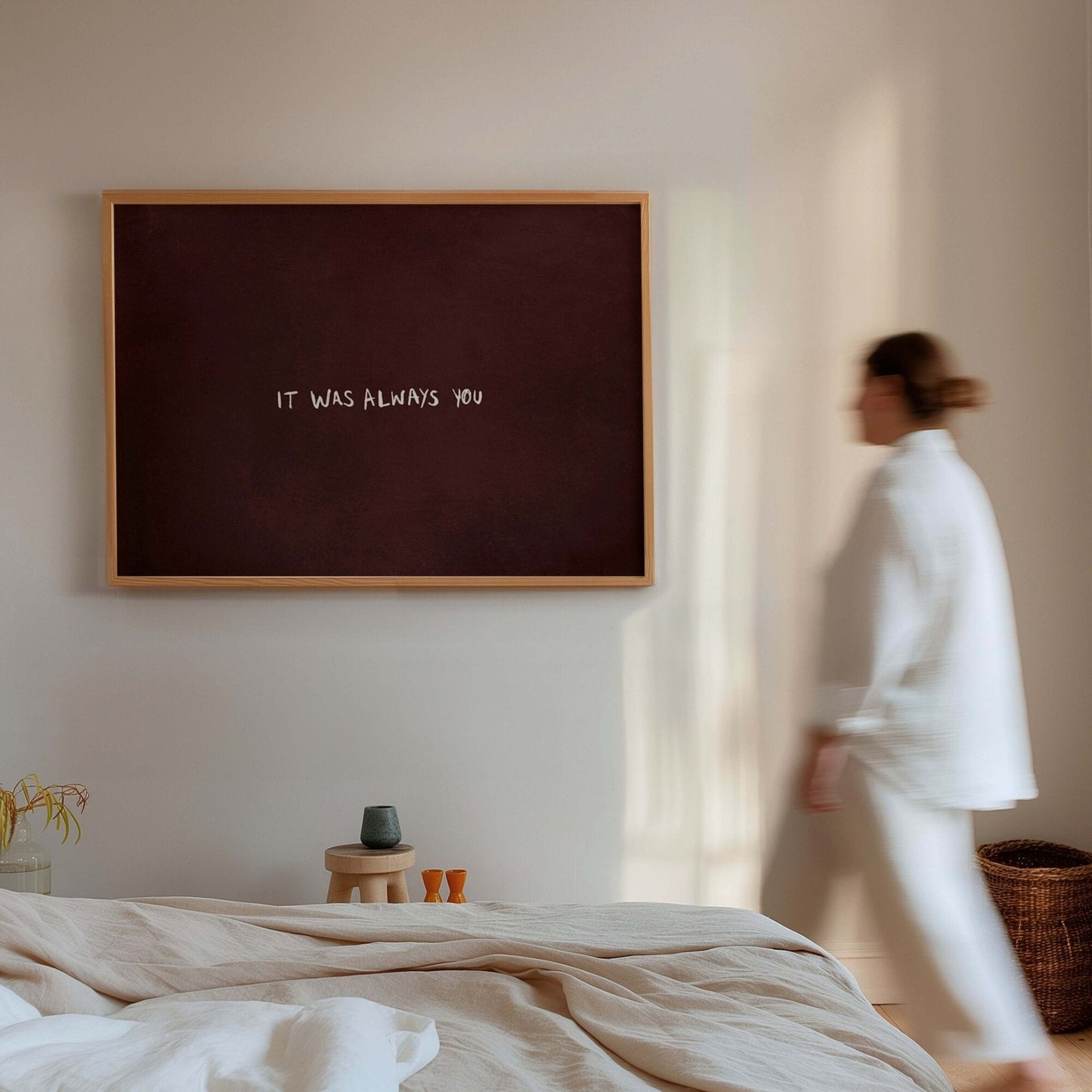 It Was Always You - Horizontal / Burgundy - AureousHome