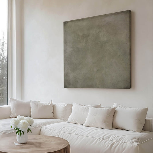 Laurel Square Framed Canvas - AureousHome