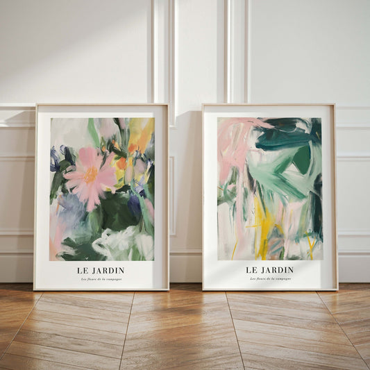 Les Fleurs Du Jardin Duo - AureousHome