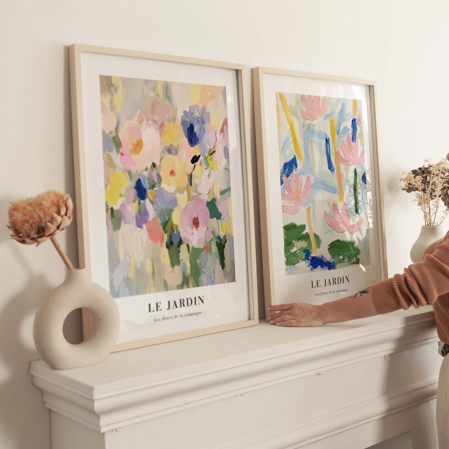 Les Fleurs Du Jardin II Duo - AureousHome