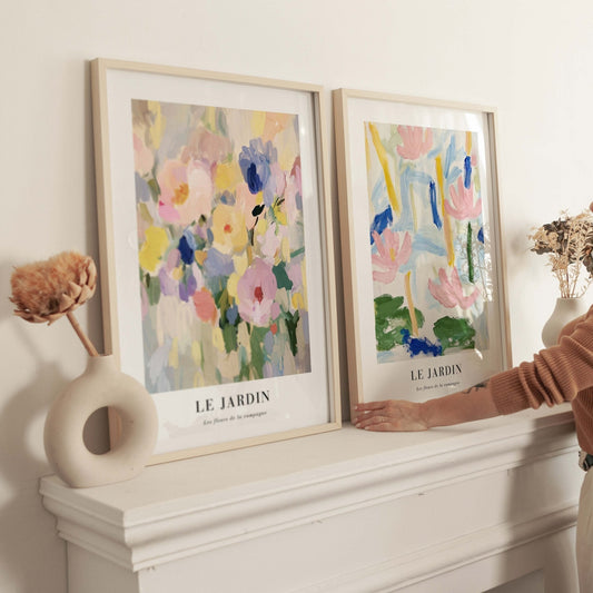 Les Fleurs Du Jardin II Duo - AureousHome